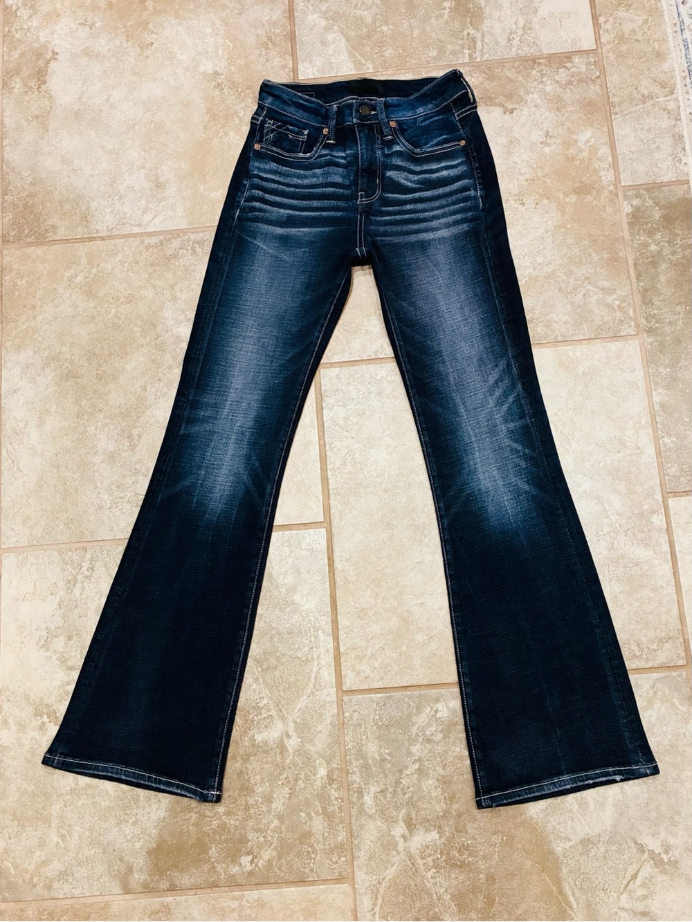 Buckle Black Fit No. 93 Dark Blue Bootcut Stretch Jeans Women’s 24x31 EUC - Picture 3 of 12